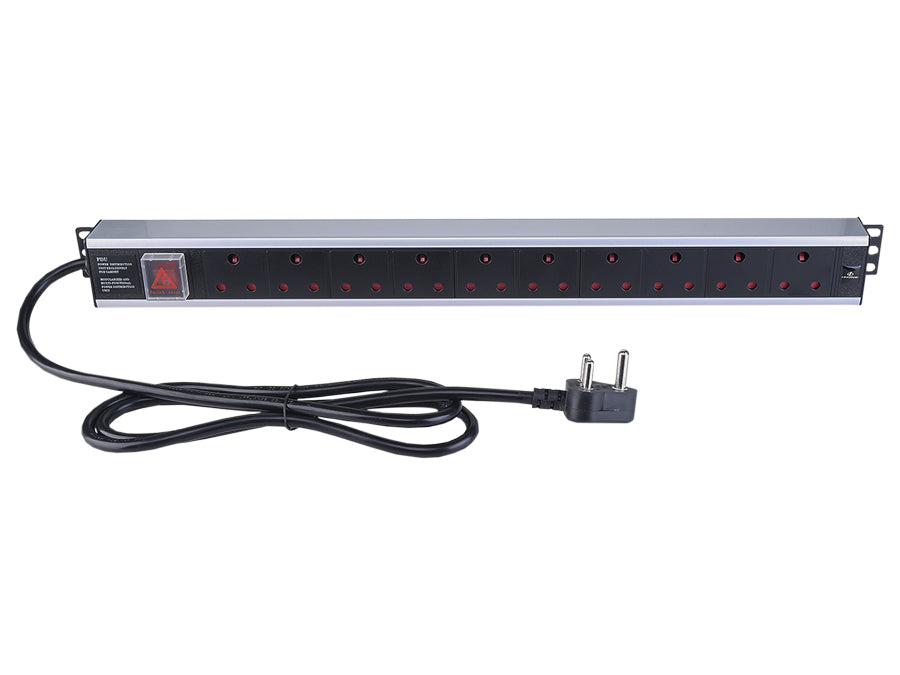 Linkbasic 10 Way Aluminium Moulded Rack Mount PDU | Linkbasic | Buy in South Africa — Mozee Solutions