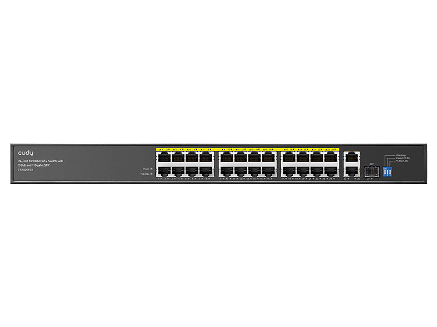 Cudy 24 Port Fast Ethernet PoE 290W 2 Gigabit 1SFP Switch | Cudy | Buy in South Africa — Mozee Solutions