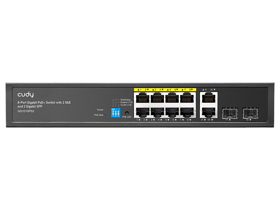 Cudy 8 Port Gigabit PoE 110W 2SFP 2 Gigabit Ethernet Switch | Cudy | Buy in South Africa — Mozee Solutions