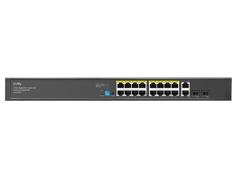 Cudy 16 Port Gigabit PoE 180W 2 Gigabit 2SFP Switch | Cudy | Buy in South Africa — Mozee Solutions