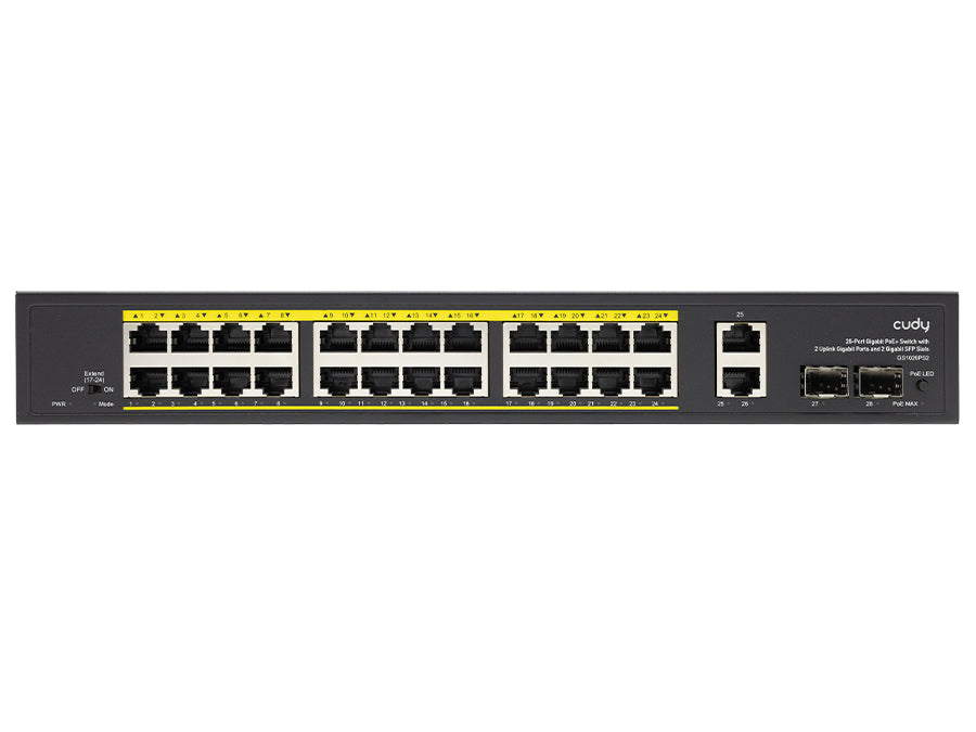 Cudy 24 Port Gigabit PoE 280W 2 Gigabit 2SFP Switch | Cudy | Buy in South Africa — Mozee Solutions