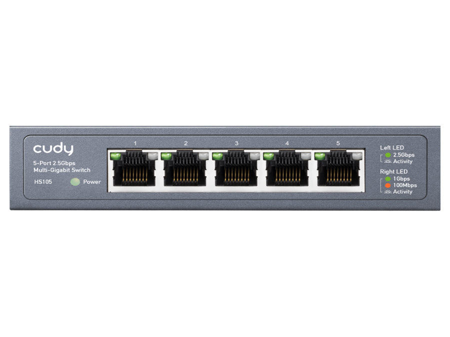 Cudy 5 Port 2.5Gbps Ethernet Metal Desktop Switch | Cudy | Buy in South Africa — Mozee Solutions