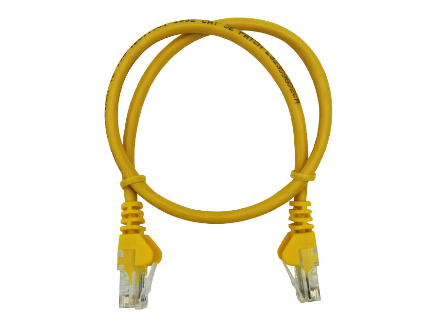 Linkbasic 50cm UTP Cat5e Flylead Yellow | Linkbasic | Buy in South Africa — Mozee Solutions