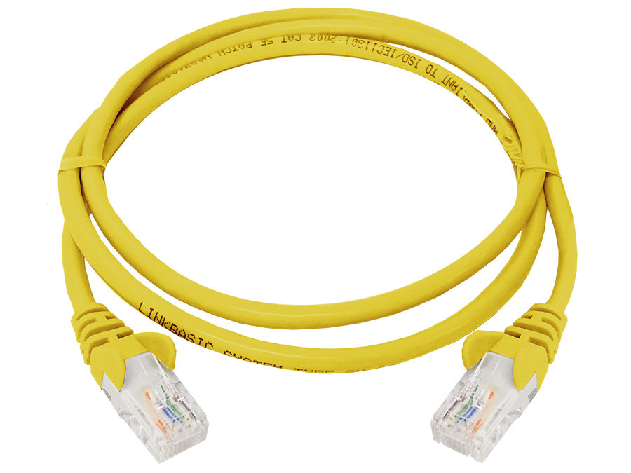 Linkbasic 1 Metre UTP Cat5e Flylead Yellow | Linkbasic | Buy in South Africa — Mozee Solutions