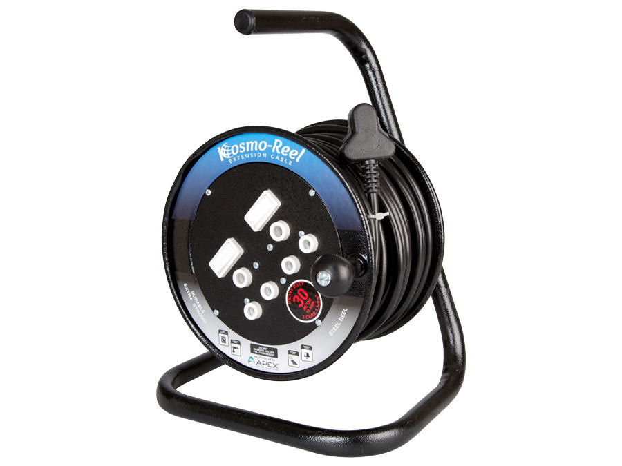 30M 16A Extension Cord on Open Metal Reel | Locally Sourced | Buy in South Africa — Mozee Solutions