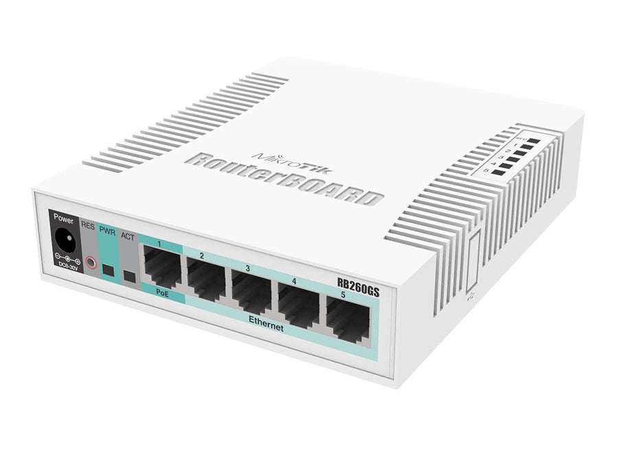 MikroTik SwOS Smart Switch 5 Port Gigabit 1SFP | MikroTik | Buy in South Africa — Mozee Solutions