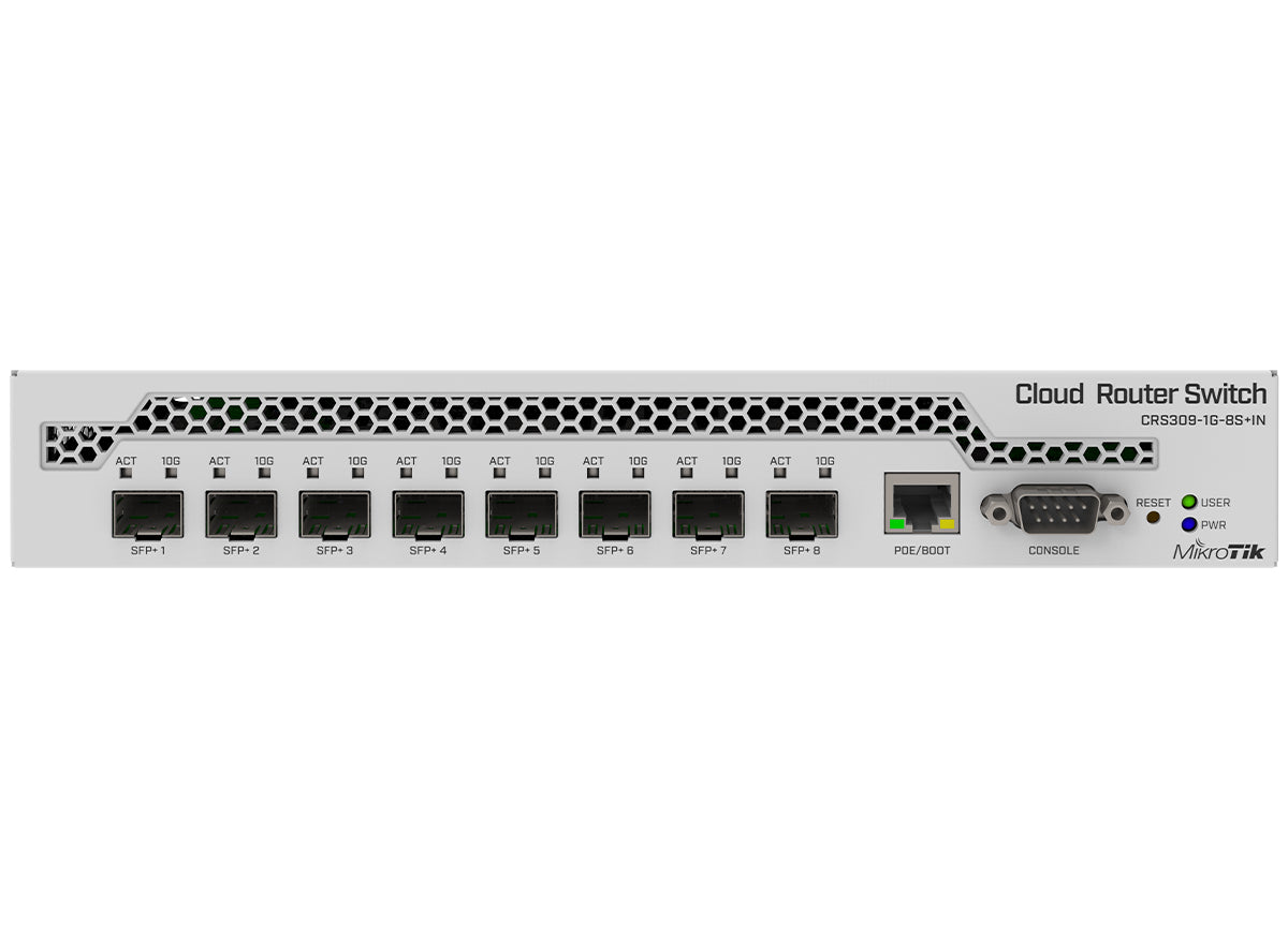 MikroTik Cloud Router Switch 8 Port SFP+ with PoE Input | MikroTik | Buy in South Africa — Mozee Solutions