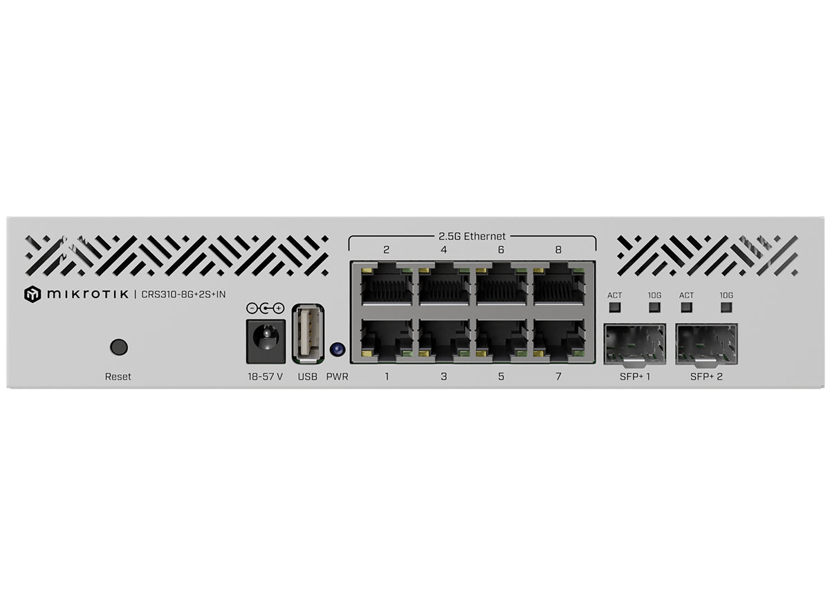 MikroTik Cloud Router Switch 8 Port 2.5Gbps Ethernet 2SFP+ | MikroTik | Buy in South Africa — Mozee Solutions