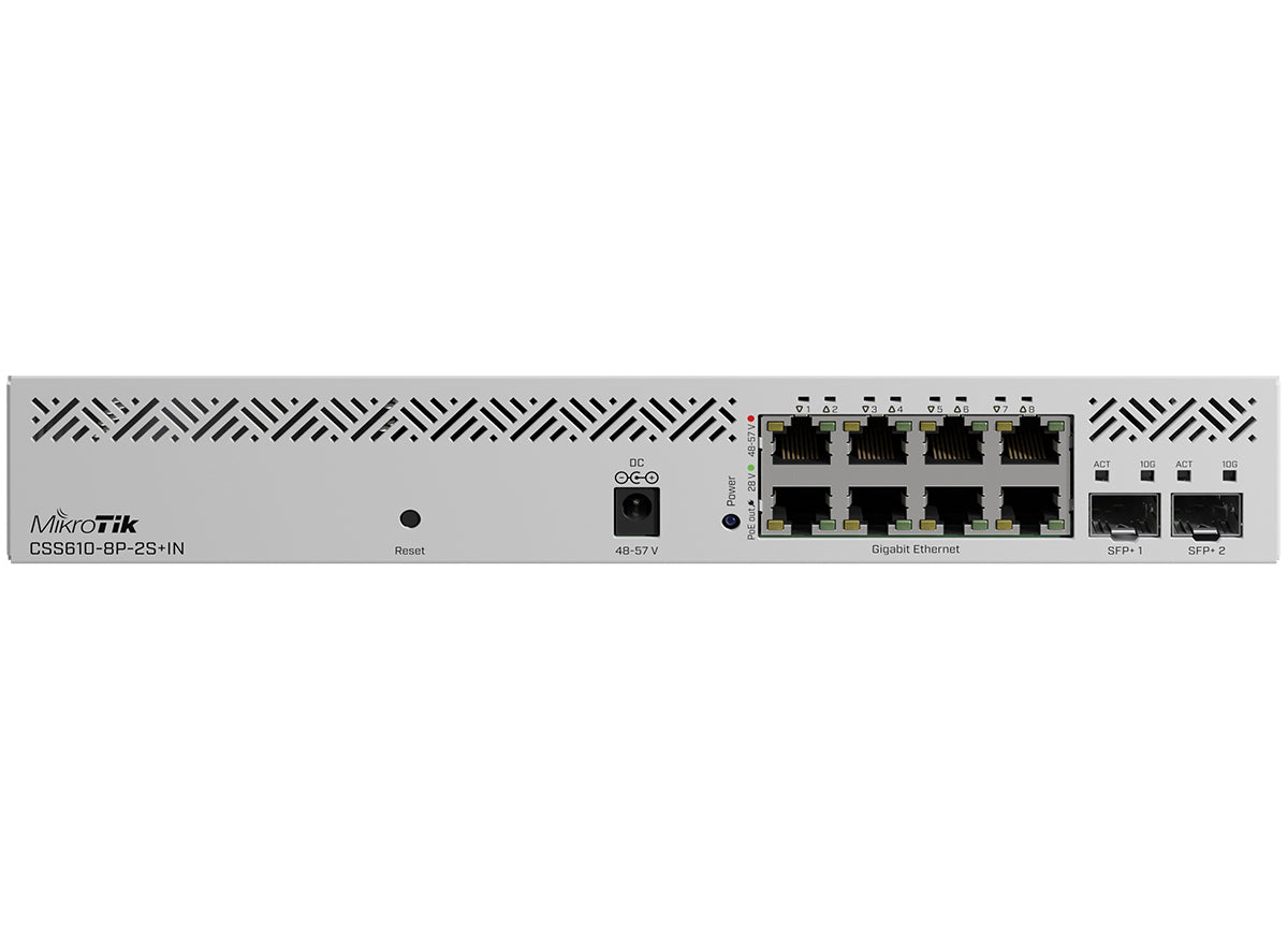 MikroTik SwOS Lite Cloud Smart Switch 8 Port PoE 2 SFP+ | MikroTik | Buy in South Africa — Mozee Solutions