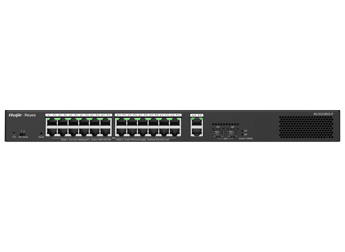 Reyee 26 Port Gigabit with 24 PoE 370W 2SFP Smart Managed Switch | Reyee | Buy in South Africa — Mozee Solutions