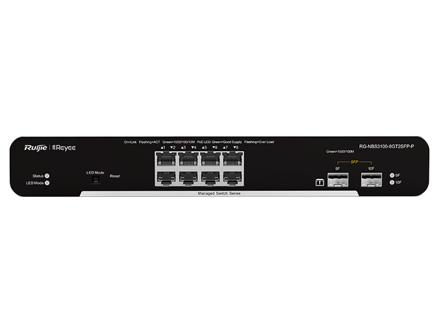 Reyee 8 Port Gigabit PoE 125W 2SFP Layer 2+ Smart Managed Switch | Reyee | Buy in South Africa — Mozee Solutions