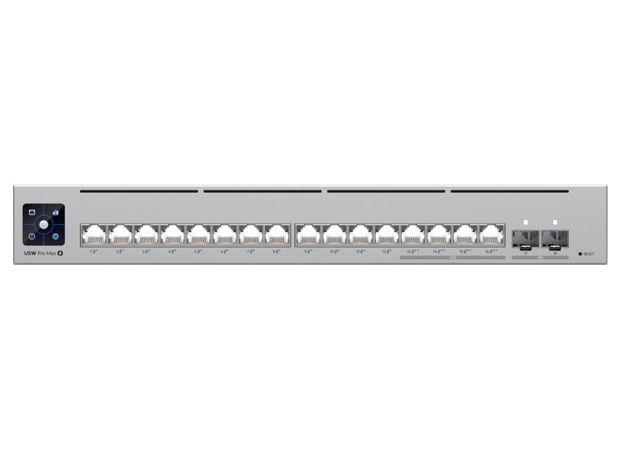 Ubiquiti UniFi Pro Max Switch 16 with 12 PoE 4x 2.5Gbps PoE++ 180W | Ubiquiti | Buy in South Africa — Mozee Solutions