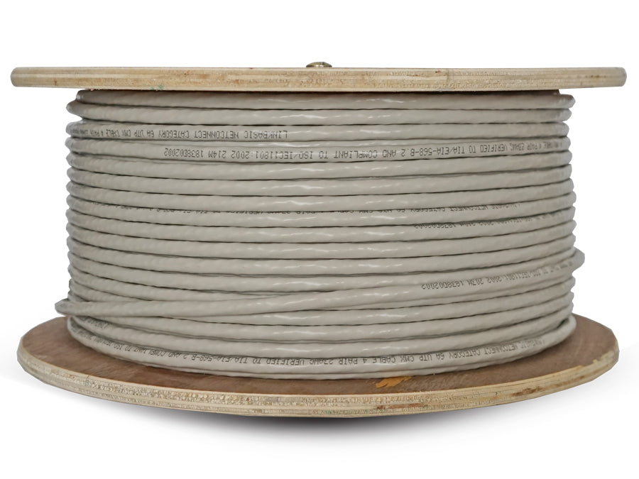 Linkbasic 100m Drum Cat6a Solid Grey UTP Cable | Linkbasic | Buy in South Africa — Mozee Solutions