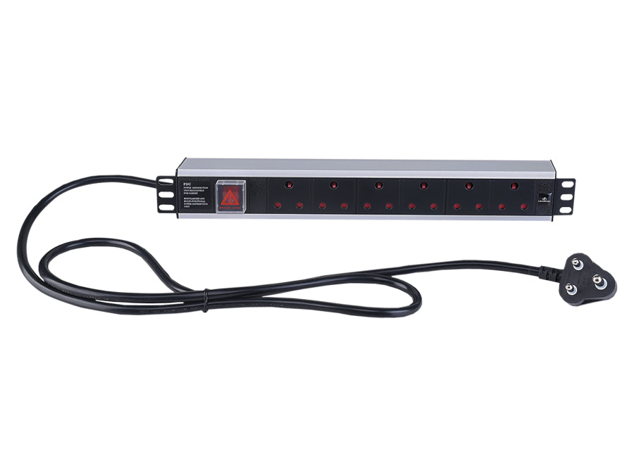 Linkbasic 6 Way Aluminium Moulded Rack Mount PDU | Linkbasic | Buy in South Africa — Mozee Solutions