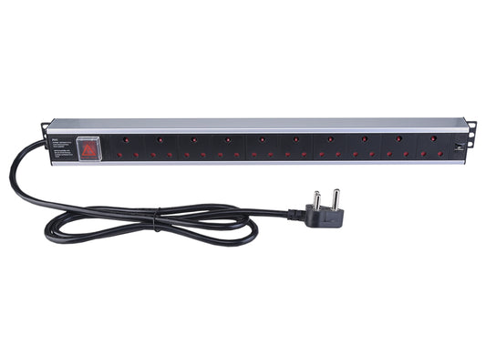 Linkbasic 10 Way Aluminium Moulded Rack Mount PDU | Linkbasic | Buy in South Africa — Mozee Solutions
