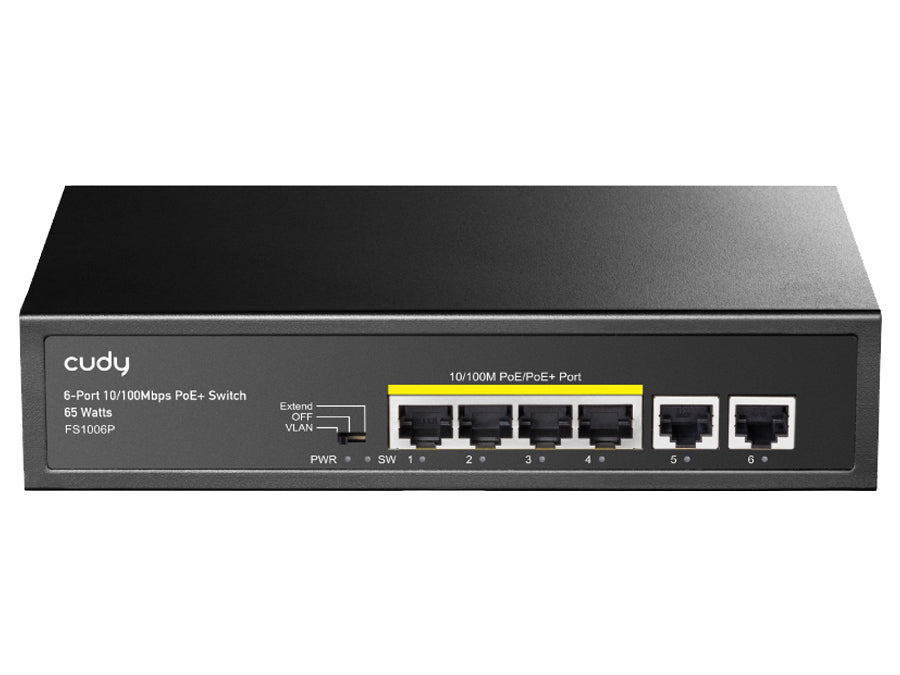 Cudy 6 Port Fast Ethernet 4 PoE 60W Switch | Cudy | Buy in South Africa — Mozee Solutions