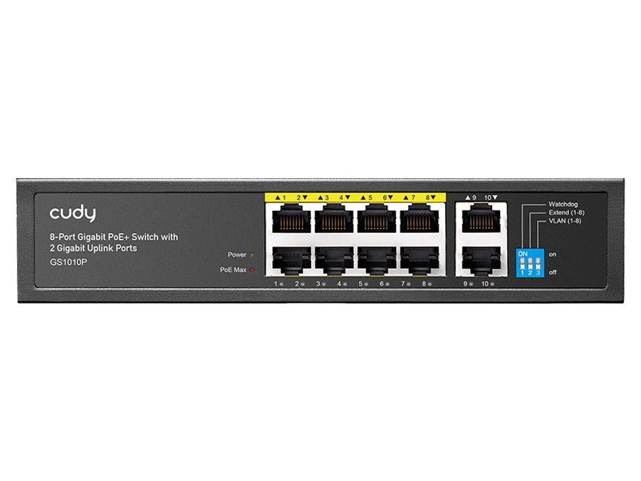 Cudy 10 Port Gigabit 8 PoE 100W PoE Switch | Cudy | Buy in South Africa — Mozee Solutions