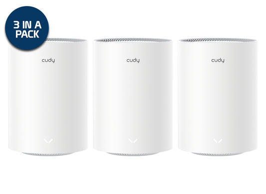 Cudy Dual Band WiFi 7 3600Mbps Gigabit Mesh Router | M3600 (3-Pack)