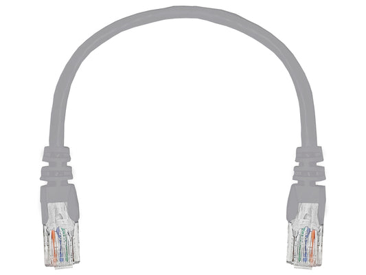 Linkbasic 22cm UTP Cat5e Flylead Grey | Linkbasic | Buy in South Africa — Mozee Solutions