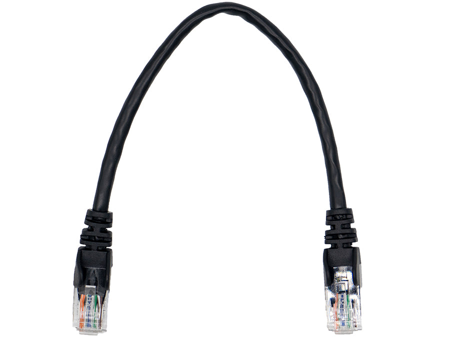 Linkbasic 22cm UTP Cat5e Flylead Black | Linkbasic | Buy in South Africa — Mozee Solutions