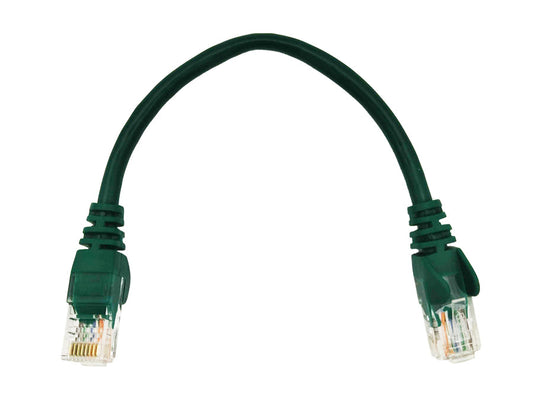 Linkbasic 22cm UTP Cat5e Flylead Green | Linkbasic | Buy in South Africa — Mozee Solutions