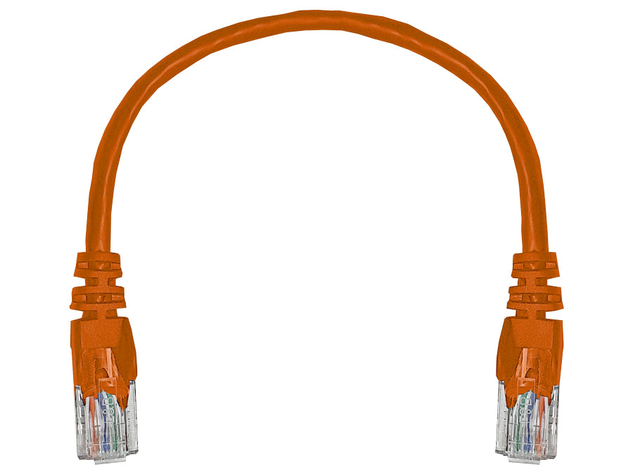 Linkbasic 22cm UTP Cat5e Flylead Orange | Linkbasic | Buy in South Africa — Mozee Solutions