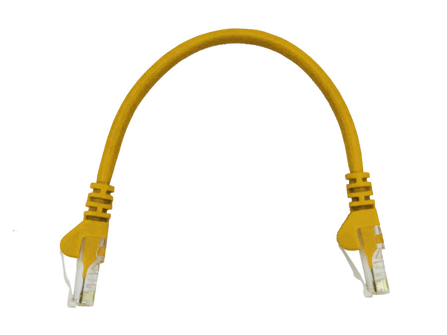 Linkbasic 22cm UTP Cat5e Flylead Yellow | Linkbasic | Buy in South Africa — Mozee Solutions