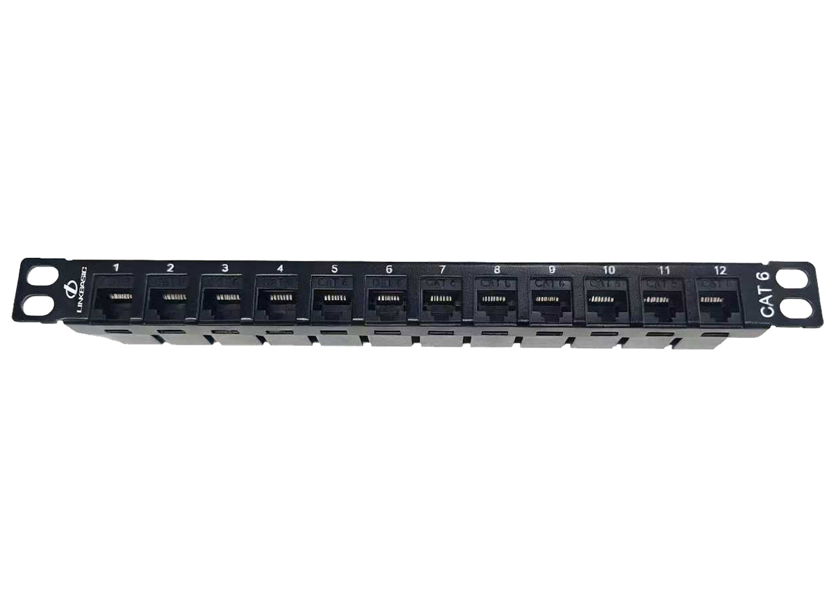 Linkbasic 12 Port Cat6 10-inch Patch Panel for Mini Rack | Linkbasic | Buy in South Africa — Mozee Solutions