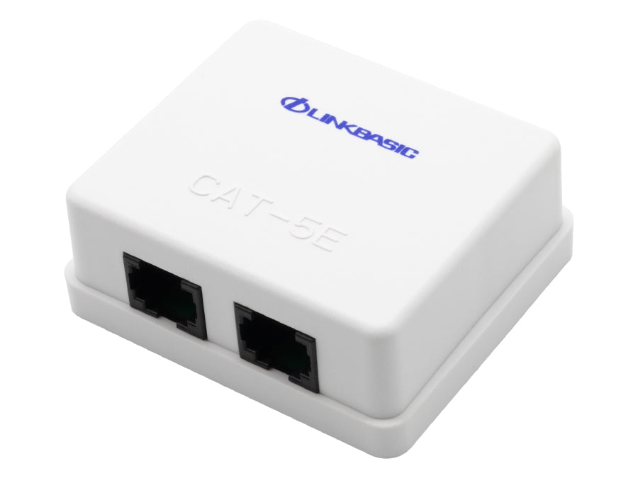 Linkbasic Cat5e Double Surface Mount Box | Linkbasic | Buy in South Africa — Mozee Solutions