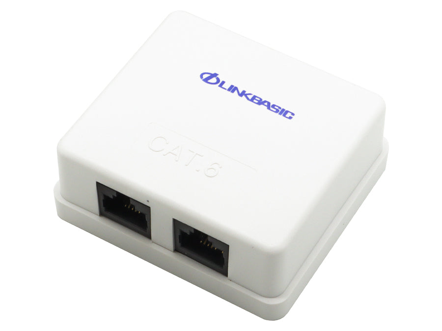 Linkbasic Cat6 Double Surface Mount Box | Linkbasic | Buy in South Africa — Mozee Solutions