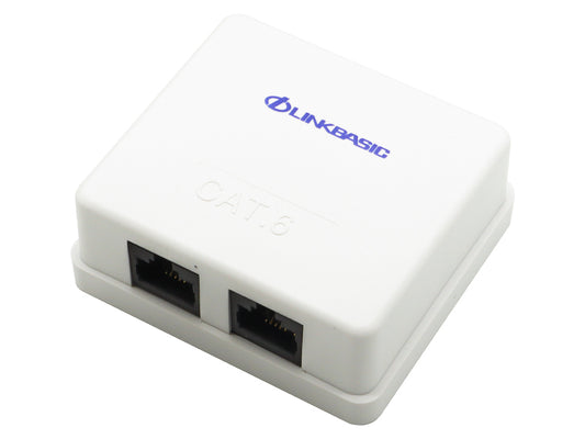 Linkbasic Cat6 Double Surface Mount Box | Linkbasic | Buy in South Africa — Mozee Solutions