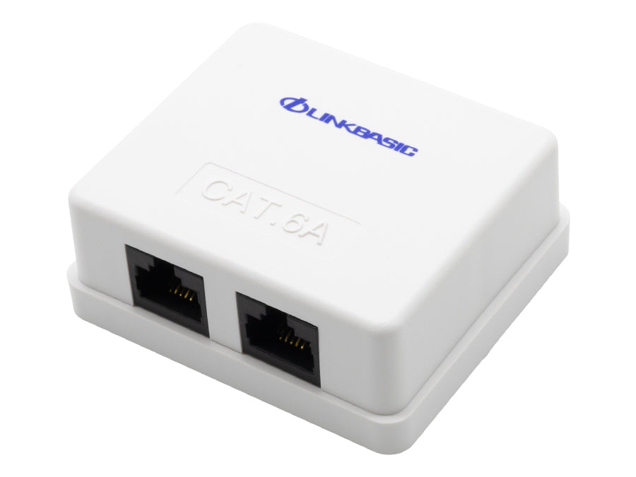 Linkbasic Cat6a Double Surface Mount Box | Linkbasic | Buy in South Africa — Mozee Solutions