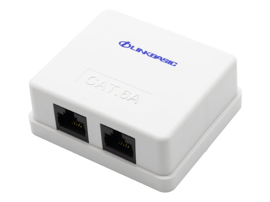 Linkbasic Cat6a Double Surface Mount Box | Linkbasic | Buy in South Africa — Mozee Solutions