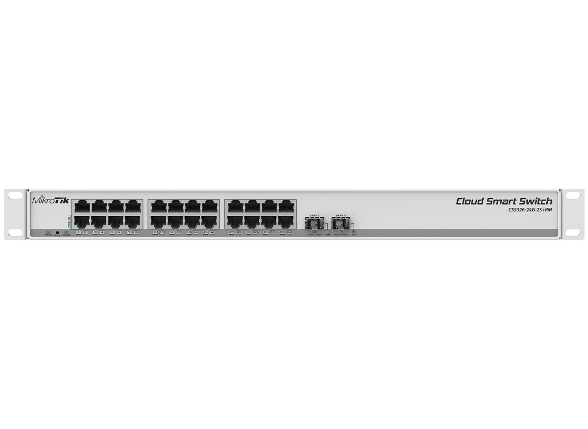 MikroTik SwOS Cloud Smart Switch 24 Port Gigabit 2SFP+ | MikroTik | Buy in South Africa — Mozee Solutions