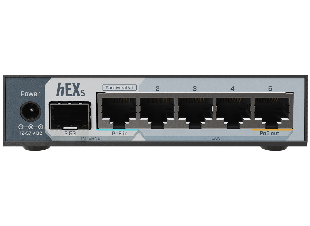 MikroTik hEX S 5 Port Gigabit 1x 2.5G SFP Desktop Router | E60iUGS