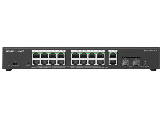 Reyee 18 Port Gigabit with 16 PoE 250W 2SFP Smart Managed Switch | Reyee | Buy in South Africa — Mozee Solutions